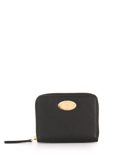logo plaque zip-around purse