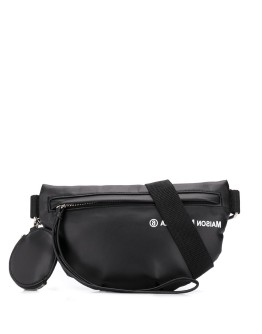 logo zipped belt bag