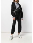 logo zipped belt bag