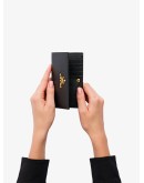 Saffiano leather logo wallet