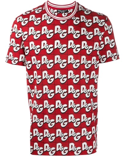 all-over logo print T-shirt