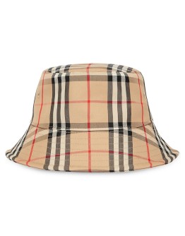 Vintage check bucket hat