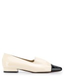 ruched flat loafers