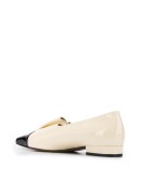 ruched flat loafers