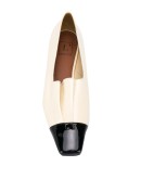 ruched flat loafers