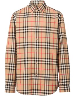 Vintage Check Cotton Poplin Shirt