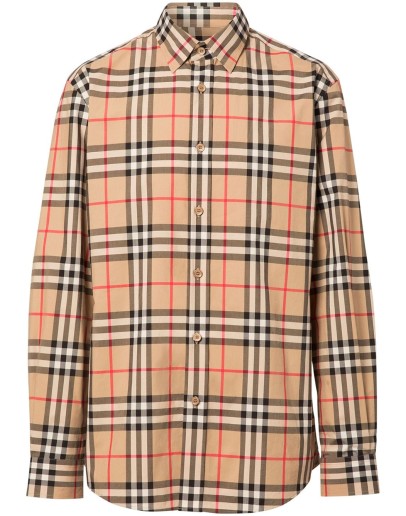 Vintage Check Cotton Poplin Shirt