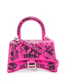 Hourglass XS graffiti print tote