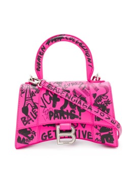 Hourglass XS graffiti print tote