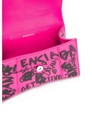 Hourglass XS graffiti print tote