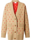 Monogram Wool Cashmere Blend Oversized Cardigan
