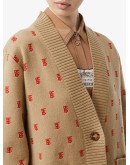 Monogram Wool Cashmere Blend Oversized Cardigan