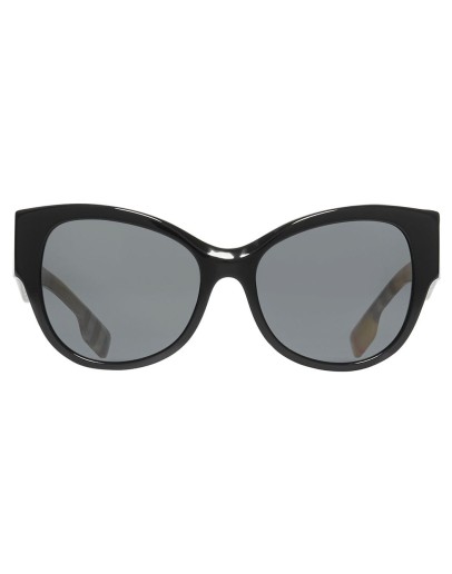 Vintage Check Detail Butterfly Frame Sunglasses