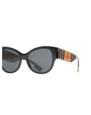 Vintage Check Detail Butterfly Frame Sunglasses