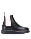 contrast panels chelsea boots