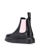 contrast panels chelsea boots