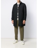 single-breasted parka coat