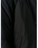 single-breasted parka coat
