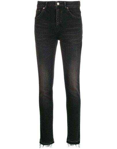 stonewashed skinny jeans