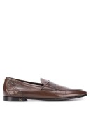 leather slip-on loafers