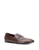 leather slip-on loafers