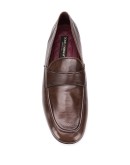 leather slip-on loafers