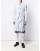Seersucker Stripe Classic Pleated Skirt