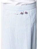 Seersucker Stripe Classic Pleated Skirt