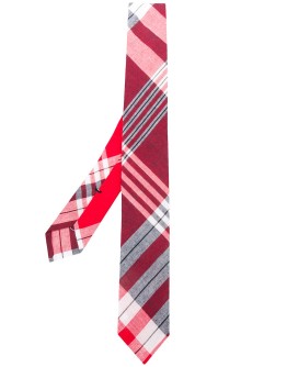Classic Large Plaid Madras Tie