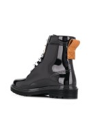 logo laced boots