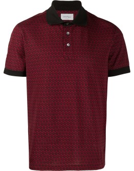 Gancini piqué polo shirt