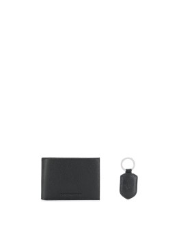 embossed logo wallet