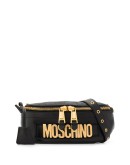logo leather belt bag