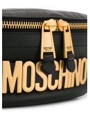 logo leather belt bag