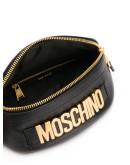 logo leather belt bag