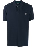 zebra patch polo shirt