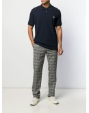 zebra patch polo shirt