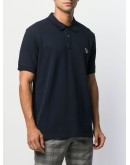 zebra patch polo shirt