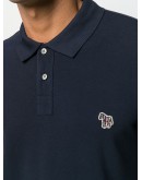 zebra patch polo shirt