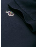 zebra patch polo shirt