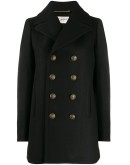 double-breasted peacoat