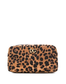 leopard print make-up bag