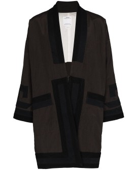 Ruunpe panelled kimono coat