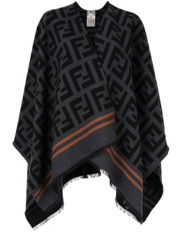 FF V-neck poncho