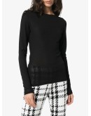 four-button long-sleeved top