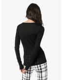 four-button long-sleeved top