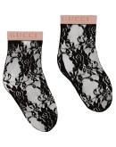 floral lace ankle socks