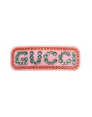 crystal logo hair clip