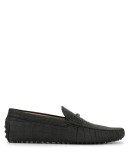 T-bar crocodile driving loafers