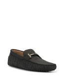 T-bar crocodile driving loafers